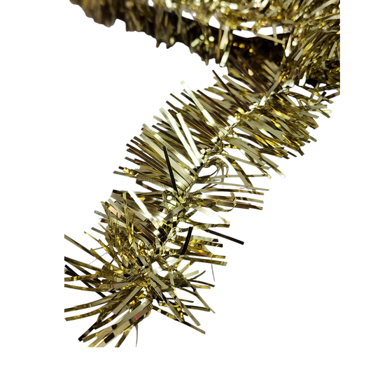 40 Feet Metallic Tinsel Garland - Gold