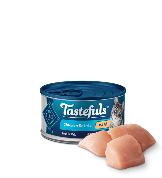 Blue Buffalo Tastefuls Indoor Pate Chicken Entree Wet Cat Cans