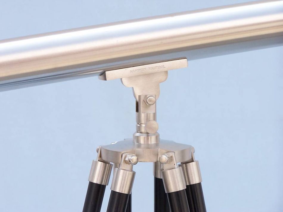 Floor Standing Brushed Nickel Harbor Master Telescope 60""