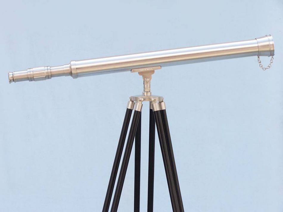 Floor Standing Brushed Nickel Harbor Master Telescope 60""