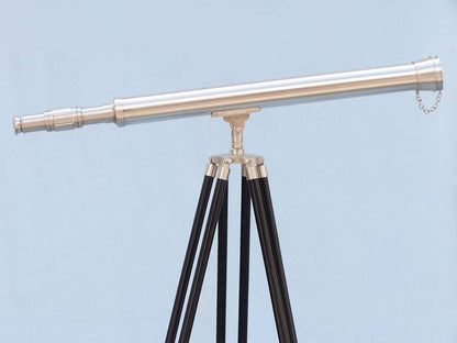Floor Standing Brushed Nickel Harbor Master Telescope 60""