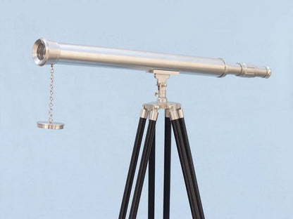 Floor Standing Brushed Nickel Harbor Master Telescope 60""