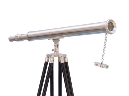 Floor Standing Brushed Nickel Harbor Master Telescope 60""