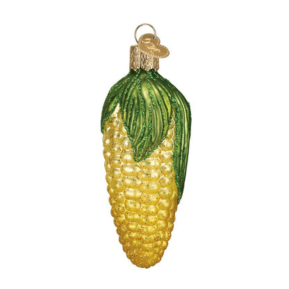 Ear Of Corn Glass Ornament