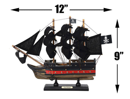 Wooden Calico Jacks The William Black Sails Limited Model Pirate Ship 12""