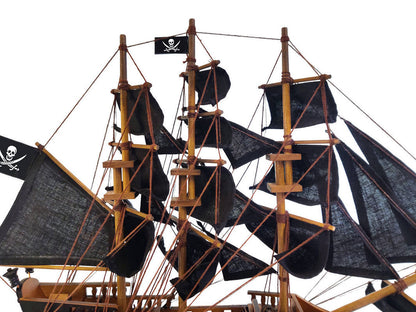 Wooden Calico Jack's The William Black Sails Limited Model Pirate Ship 15""