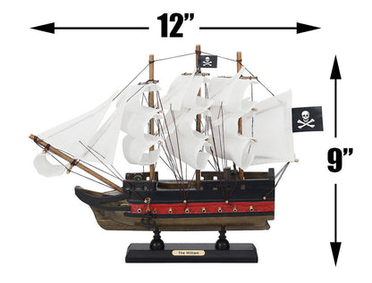 Wooden Calico Jacks The William White Sails Limited Model Pirate Ship 12""