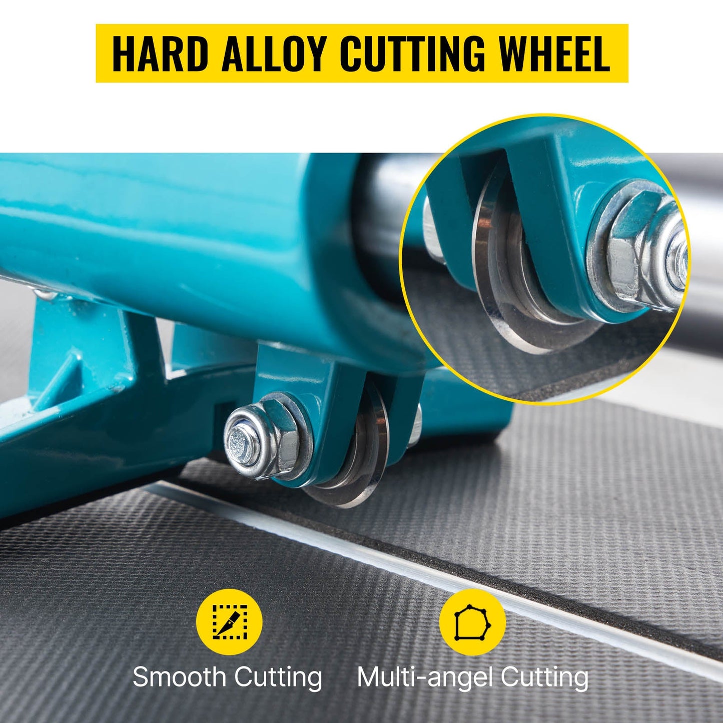 SucceBuy 1200MM Tile Cutter High Precision Manual Ceramic Floor Tiles Tile Cutter  48 In Cutting Machine for Precision Cutting