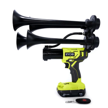 Train Horn for Ryobi Batteries — Quad Pro