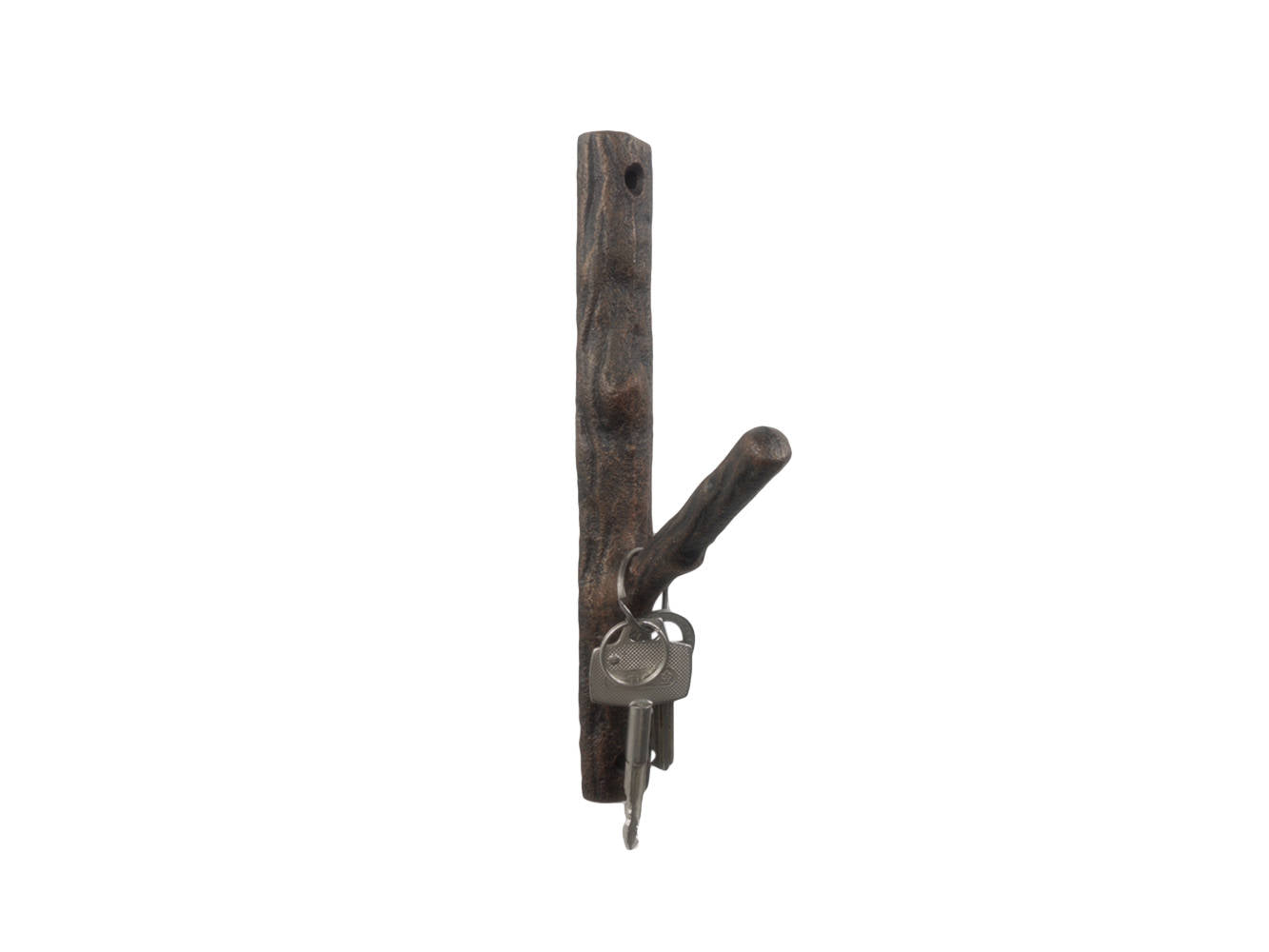 Rustic Copper Cast Iron Tree Branch Decorative Metal Wall Hook 8""