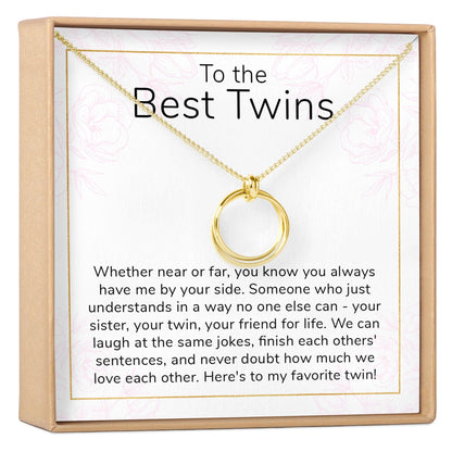 Twin Sister Gift Necklace