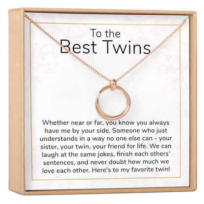 Twin Sister Gift Necklace