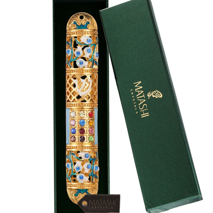 Hand Painted  Enamel Mezuzah