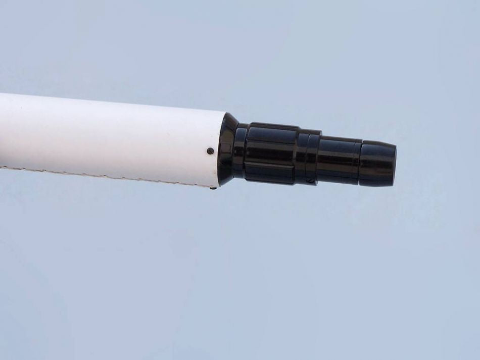 Floor Standing Oil-Rubbed Bronzed-White Leather with Black Stand Anchormaster Telescope 65""