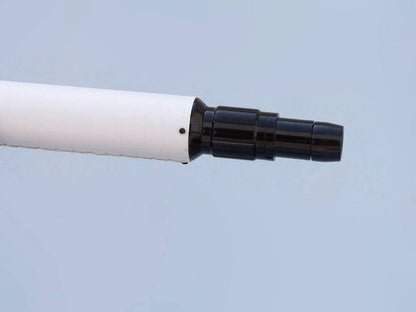Floor Standing Oil-Rubbed Bronzed-White Leather with Black Stand Anchormaster Telescope 65""