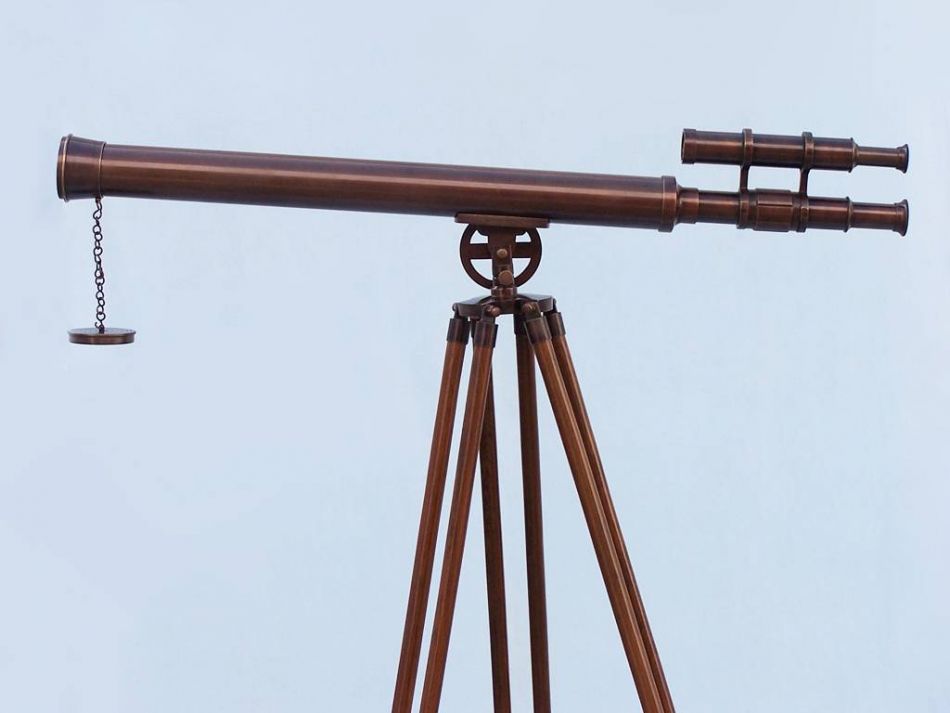 Floor Standing Bronzed Griffith Astro Telescope 65""