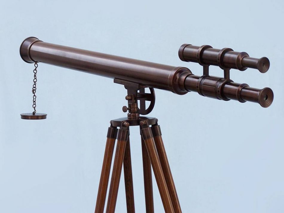 Floor Standing Bronzed Griffith Astro Telescope 65""