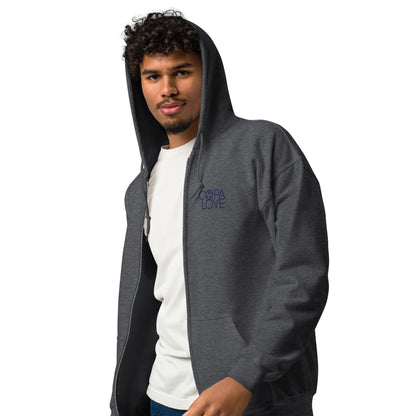 COPA LOVE Unisex Fleece Zip Hoodie – Everyday Comfort Meets Effortless Style