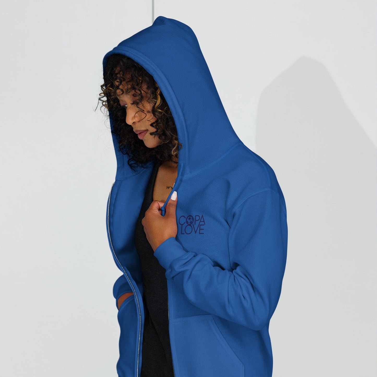 COPA LOVE Unisex Fleece Zip Hoodie – Everyday Comfort Meets Effortless Style