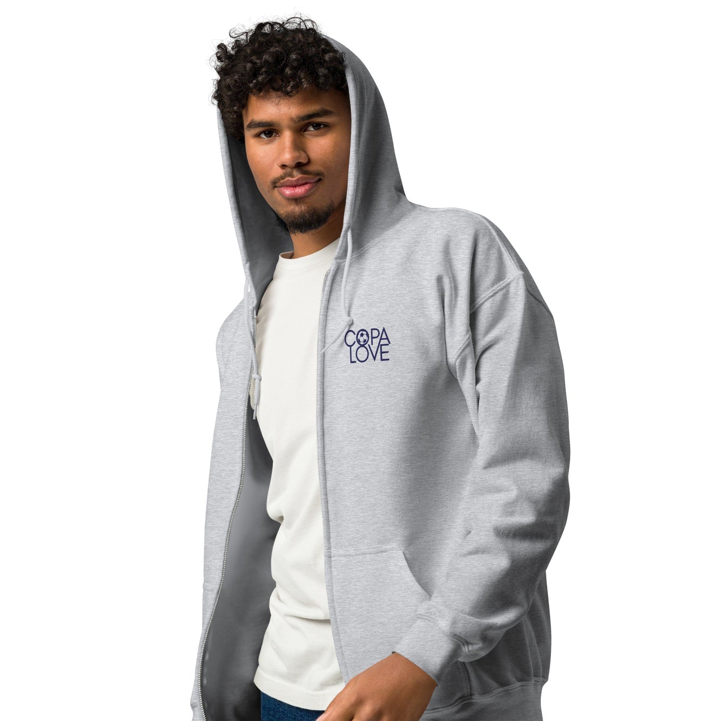 COPA LOVE Unisex Fleece Zip Hoodie – Everyday Comfort Meets Effortless Style