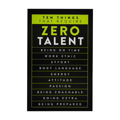 Green Motivational Wall Art - Hard Work Sign