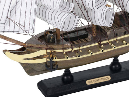 Wooden USS Constitution Tall Ship Model 12""