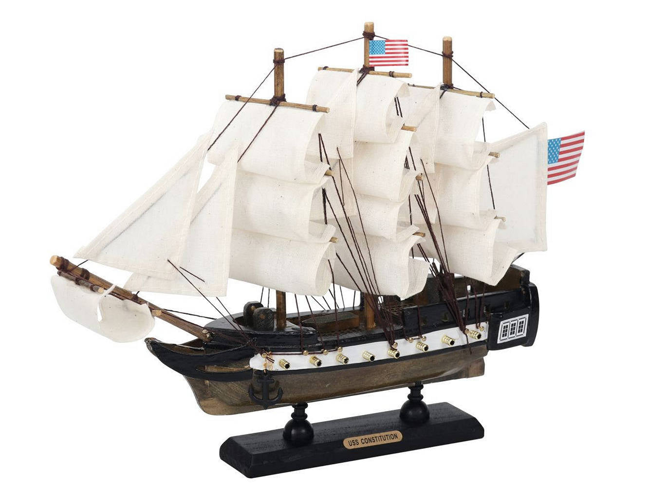 Wooden USS Constitution Limited Tall Ship Model 12""
