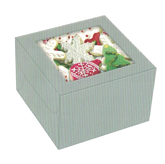 Square Cookie Box Silver