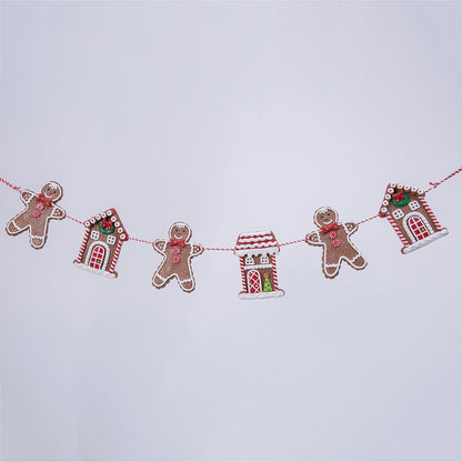 Holiday Gingerbread Figurine Garland