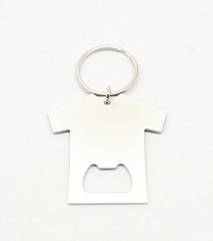 Tie-Dye T-shirt Bottle Opener Keychain