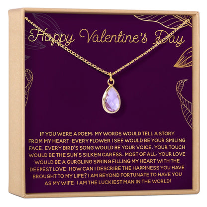 Valentine's Day Gemstone Necklace