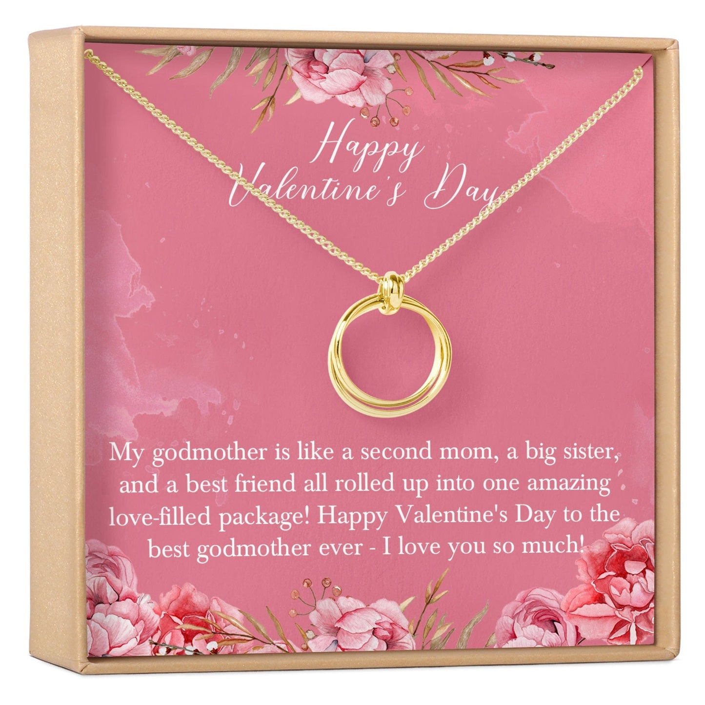 Valentine's Day Gift for Godmother Necklace