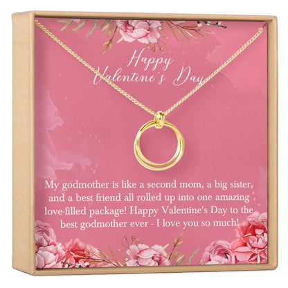 Valentine's Day Gift for Godmother Necklace