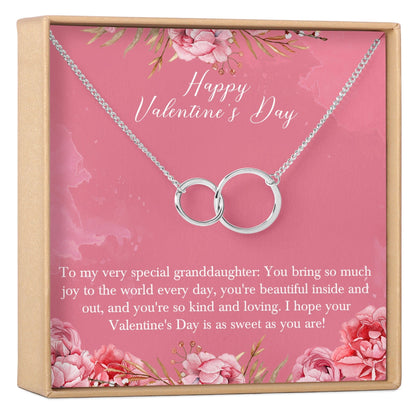 Valentine's Day Gift for Granddaughter Necklace