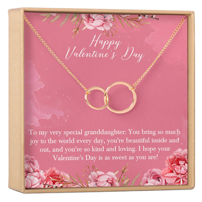 Valentine's Day Gift for Granddaughter Necklace