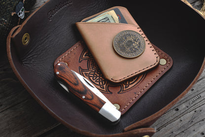 Leather Catch All Tray - Celtic