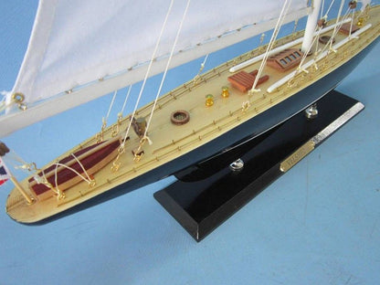 Wooden Velsheda Limited Model Sailboat Decoration 27""