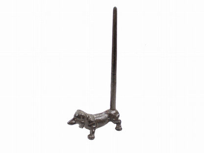 Cast Iron Dog Extra Toilet Paper Stand 12""