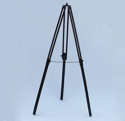 Floor Standing Oil-Rubbed Bronze-White Leather With Black Stand Harbor Master Telescope 50""
