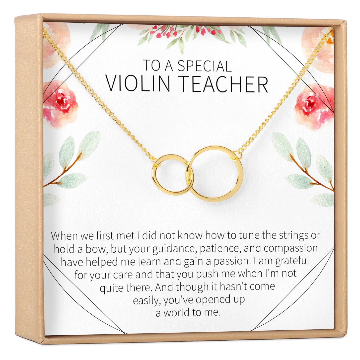 Violin Teacher Necklace