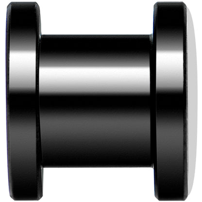 Pink American Flag Black Anodized Screw Fit Plug Set 0G