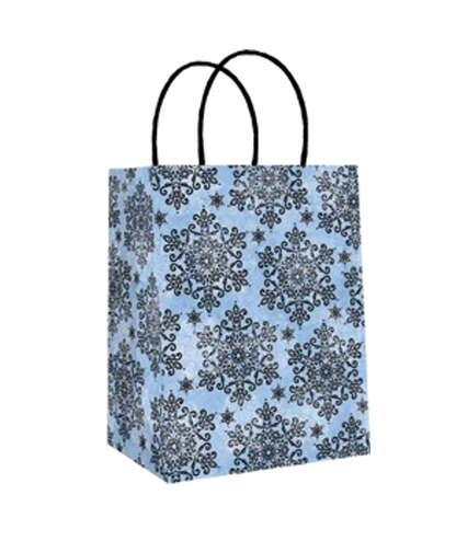Holiday Medium Kraft Gift Bags -