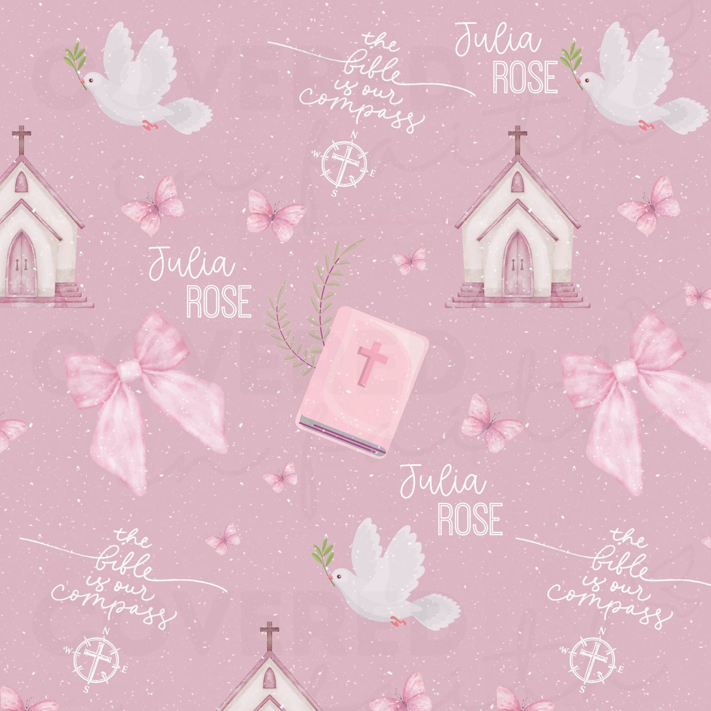Personalized Bible is Our Compass Minky Blanket