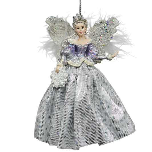 Lavender Snow Queen Ornament -