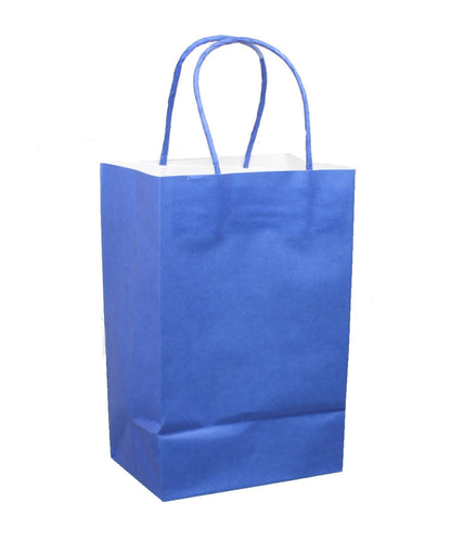 Junior Cub Primary Color Kraft Gift Bag Set of 8