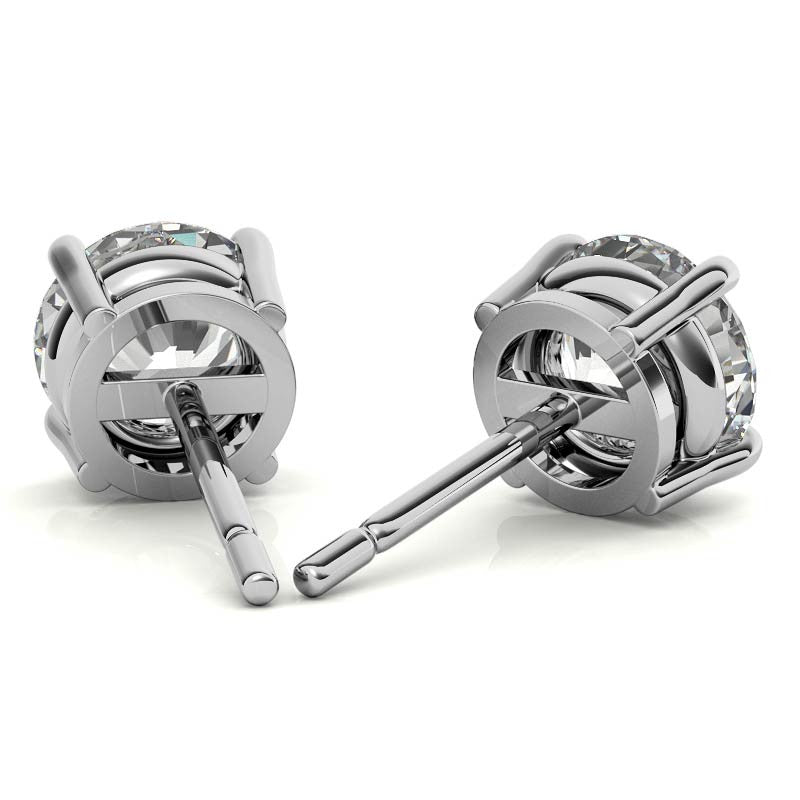 AGI Certified 2.00 CTW Lab Grown Diamond Stud Earrings | G Color VS Clarity