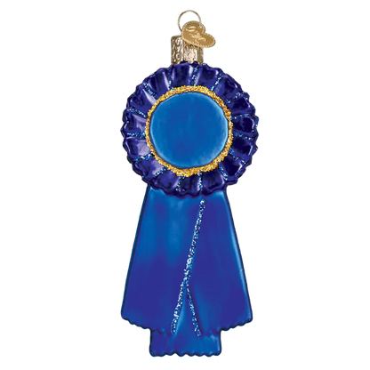 Old World Christmas Blue Ribbon