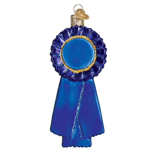 Old World Christmas Blue Ribbon