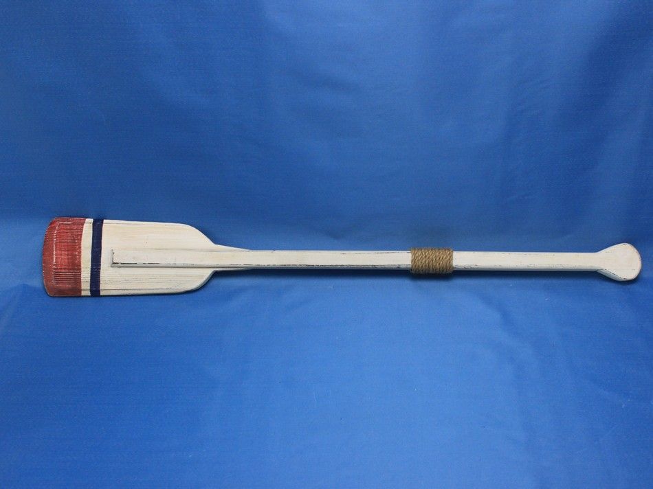 Wooden Bristol Decorative Squared Rowing Boat Oar with Hooks 50""