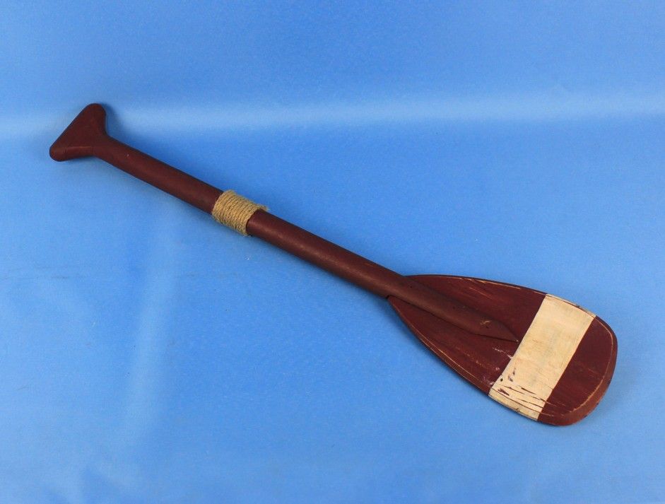 Wooden Chadwick Decorative Rowing Boat Paddle with Hooks 24""